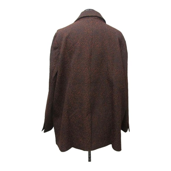 Hutch Anthropologie Brown Wool Oversized Blazer Jacket Coat 3X NWT - Picture 14 of 16